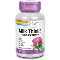 밀크 시슬 엉겅퀴 씨 175mg 실리마린 씨슬 120캡 1개
