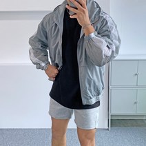 간빠레 남여 경량 라인 트랙 집업 비치웨어 윈드브레이커 후드점퍼