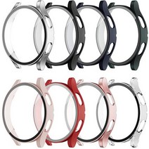 갤럭시워치5 40MM 44MM 풀커버 방탄유리케이스 SM-R900 R905 R910 R915, 블랙