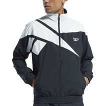 리복 Reebok 남자 클래식 벡터 레귤러핏 로고 컬러블록 풀집업 트랙수트 점퍼
