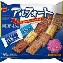 일본 알포트 편의점 알포토 초콜렛 부르본 미니 사이즈 초코과자 190g x 6개입, 단일상품개