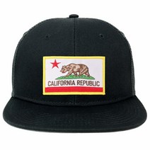 Armycrew 오버사이즈 XXL 캘리포니아 주 깃발 패치 플랫빌 메시 스냅백 캡 카키 XXLarge, Armycrew XX-Large