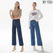 바이유 바이유 여성 라이크라 밴딩 데님 팬츠 2종택1_IDWW