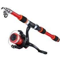 Sougayilang 스피닝 낚싯대 및 릴 콤보 1.8m 텔레스코픽로드 5.2:1 3bb fishign 릴 최대 드래그 5kg 전체 낚시 키트, 또는 (액세서리 아님)