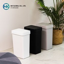 MK 멜로우 원터치&오픈형 슬림 휴지통 5L 10L 20L, 원터치, 그레이