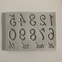 숫자 레터링 캔들몰드 비누몰드