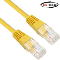 강원전자 넷메이트 NMC-U502Y CAT.5E UTP 다이렉트 케이블(옐로우) 2m