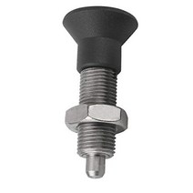 Kipp 03093-12410A7 Stainless Steel Indexing Plungers Without Collar H Style Locking Pin Not Harden, 1