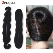 2pcs 여성 매직 헤어 트위스트 헤어 스타일링 도구 헤어 액세서리 용 롤빵 헤어 클립 브레이더 메이커 프랑스 스타일 도구 패션 살롱, 2-2개