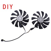 새로운 팬 T129215SU PLD09210S12HH DIY 4pin 기가 바이트 GTX 1050 580 470 AORUS RX 480 R9 380X 비디오, 03 DIY