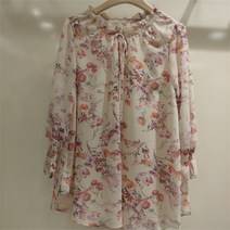 후라밍고 NC10 플라워 프린트 블라우스 40192310