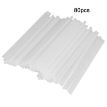 80pcs 캔디 케이크 팝 스틱 음식 스틱 DIY 킹 초콜릿 롤리팝 달콤한 디저트 플라스틱 롤리팝 스틱 Caking 장식 도구, 80개, 80개