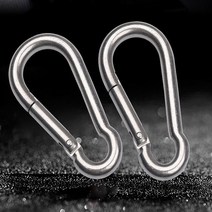 강철카라비너 비너 4cm 6cm 8cm 10cm 12cm 14cm 카라비나 캠핑 미니 o형 등산 용품, 강철 카라비너 10cm