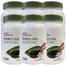gnc 6병 스피루리나 SuperFoods Spirulina 100정
