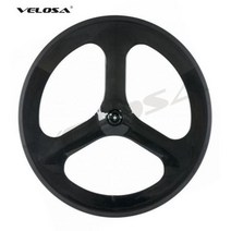 풀 카본 3 스포크/3 스포크 카본 휠 70mm 클린처 로드/트랙/철인 3 종 경기/타임 트라이얼 바이크 3 스포크 휠, Track rear tubular