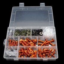 PCX카울 커퍼 풀세트 오토바이 볼트 풀 세트 커버 수하물 랙 혼다 Xr250 Pcx Bajaj Bws100 Cbr 1000Rr 2007, 03 주황색, 03 주황색