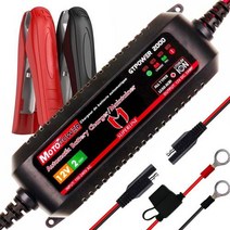 오토바이배터리 자동차 충전 자동복원기 MOTOPOWER 2amp 자동 스마트 12V 배터리 충전기 납산 및 리튬 이온 오토바이 보트 용, UK Plug