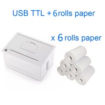 미니 임베디드 프린터 열 영수증 병렬 패널 프린터 키오스크 프린터 바코드, USB ttl 6 종이