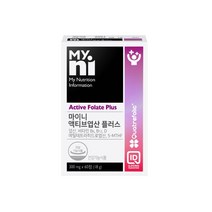 마이니 액티브엽산 플러스 4세대 활성형 엽산 비타민D 메틸테트라히드로엽산 비타민B6 B12 임신준비 임신초기 엽산추천 엽산효능 임산부선물 300mgX60정 건강기능식품, 2box
