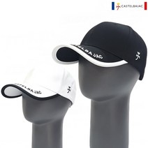 까스텔바작 여성 남성 골프 모자 자수 라인 코튼 캡, CWM 화이트 캡