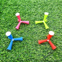 엔젤골프 삼발이 이지 골프티 45mm 50mm 높이조절 가능 겨울라운드 필수품, 형광연두