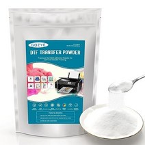 GOZYE DTF Transfer Powder 500g176oz 화이트 디지털 DTF 핫멜트 접착 분말 열전사 PET 필름 인쇄용 예열 DTF PET 필름 잉크 디지털 인쇄 용품, 1000 g
