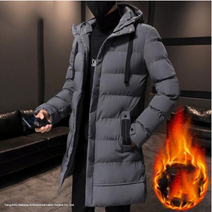 비니달려 EBQGAWZO 남성 패딩 오버핏 아우터 미디 후드 빅시이즈 겨울