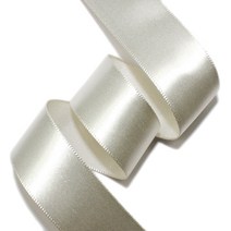 리본벨리 공단리본 넓이 25mm 40mm 50mm 길이 50y(45m), 아이보리