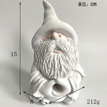 정원조형물야외 정원 잔디 장식 흰색 놈 마법사 조각 개구쟁이 가운데 손가락 난쟁이 큰 혀 동상, 02 B
