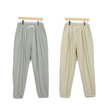 MSD스토어 남자 여름 시원한 빅사이즈 슬림핏 스판 밴딩 린넨 조거팬츠