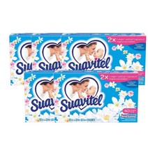 수아비텔 세탁 건조기시트 필드 플라워 40Ct Suavitel Laundry Dryer Sheets Field Flowers Scent, 5팩
