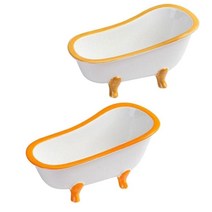 STK 2 조각 북유럽 과일 그릇 음식 그릇 스낵 컨테이너 소스 컵 홈 장식, 8.5cmx18.5cm, 세라믹, 다른 사람