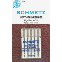 재봉틀 미싱 Needles Schmetz Leather Choose Your Size 1 Pack of 5, 110/18