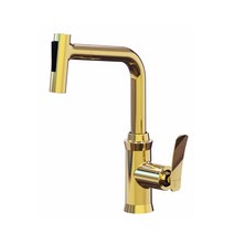 원홀 주방 수전 측면 싱크대 골드 호스 주방용품 주방헤드