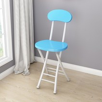 접이식 주방 의자 주방용 휴대용 식당 홈 가구 렌탈 룸, 19 하늘색