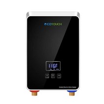 SIVUATEK 탱크 없는 온수기 전기 전기 스마트 컨트롤 인스턴트 사용 포인트 240V 6.5kW 수도꼭지 M1-65G, Black