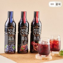 백년동안 현미발효 과일흑초 3병 골라담기, 3. 백년동안 흑초 블랙블루베리, 2. 백년동안 흑초 산머루복분자