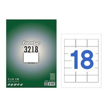 [(주)오피스넥스]폼텍 라벨18칸20매 LQ-3218(주소용 63.5x45mm)_