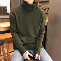 OAI962849심플 베이직 남자 터틀넥 패션 코디 니트 폴라 티셔츠