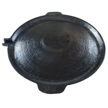죽마고우 전통방식 길들인 무쇠 불판 33cm 50cm 국내산 야외 그리들, 02:길들인 무쇠불판 35cm