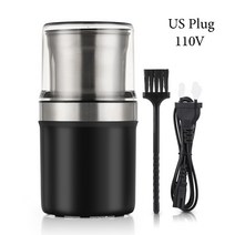 Coffee Grinder Cafe Coffee Machine Electric EU/US Plug Nuts Herbs Grains Pepper Tobacco Spice Flour, [01] 110V US Plug