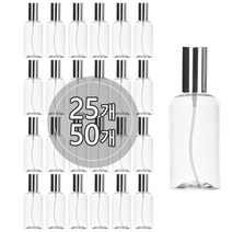 [50개묶음판매] 금속스프레이 20ml 30ml 50ml 60ml 75ml 80ml 100ml 스프레이공병 미스트용기, 75ml 투명용기, 골드캡, 50개