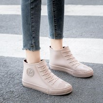 2021신상 패션 여성 숏 레인부츠 미끄럼 방지 발목장화