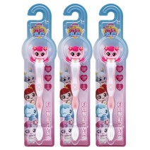 캐치티니핑 어린이 피규어 칫솔 슬림모, 하츄핑 3개