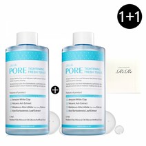 리르 포어 타이트닝 프레쉬 토너 300ml 2개+화장솜 40매, 단품, 단품