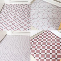 CLEAN UP 멜리사 패턴 코일 현관매트 베란다 발코니 현관용 업소용 바닥 아파트 입구 롤 DIY, 1개, 8.멜리사라다키-핑크