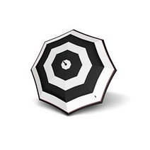 크닙스 우산 T703 자동 개폐 폴리에스테르가 있는 J손잡이 Id 스트라이프 흑백