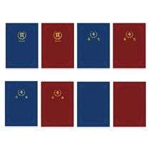 [홈앤스쿨] 문화 A4 종이 상장 케이스 10매입, 01.F695-7, 인쇄무(청색)