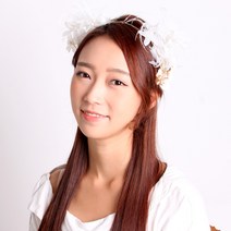 파티해 고급 깃털 여신머리띠 (아프로디테)