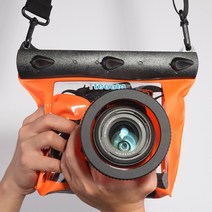 GQ-518M 20m 수중 다이빙 카메라 하우징 케이스 파우치 드라이 백 카메라 캐논 니콘 DSLR SLR 용 방수 드라, 05 Orange